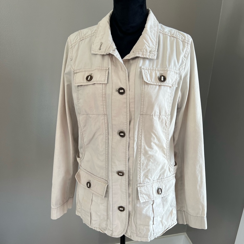 Eddie Bauer Beige Utility Jacket